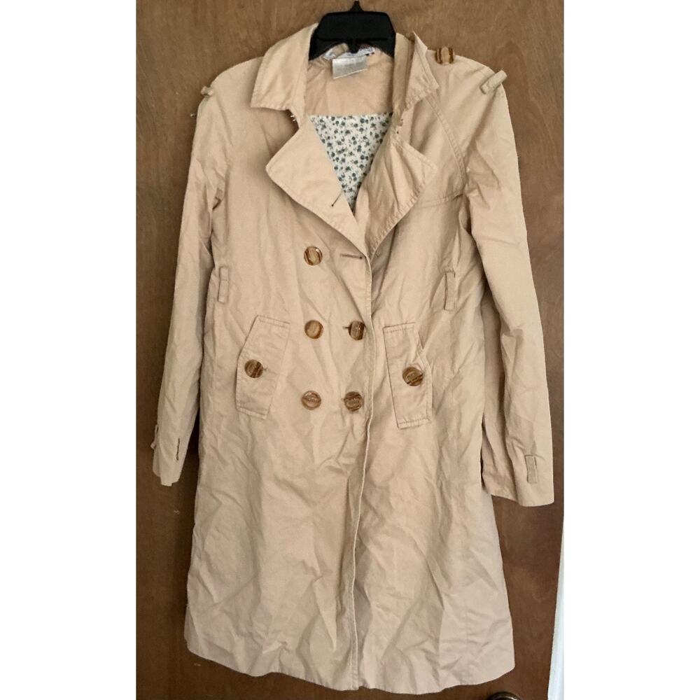 Charles Anastase Limited Edition 2008 Beige Long Sleeve Trench Coat L